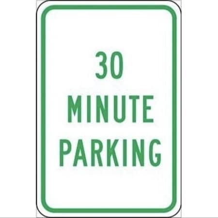 Accuform TRAFFIC SIGN 30 MINUTE PARKING 18 X FRP325RA FRP325RA